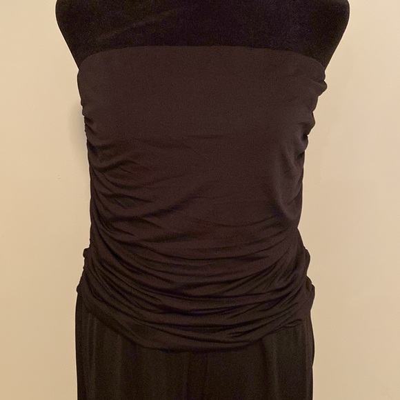 Pull on strapless jumpsuit. - Picture 3 of 4